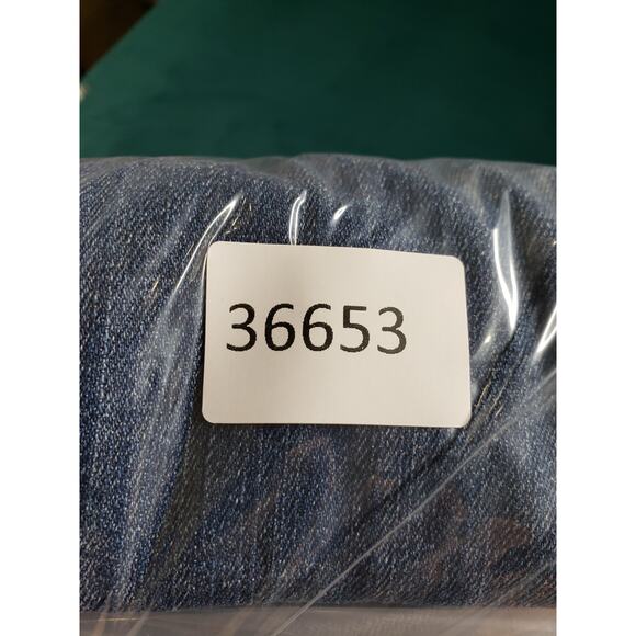 American Eagle Jeans Size 6 Womens Blue Stretch Mid Rise Boho Artist Flared - Picture 13 of 13